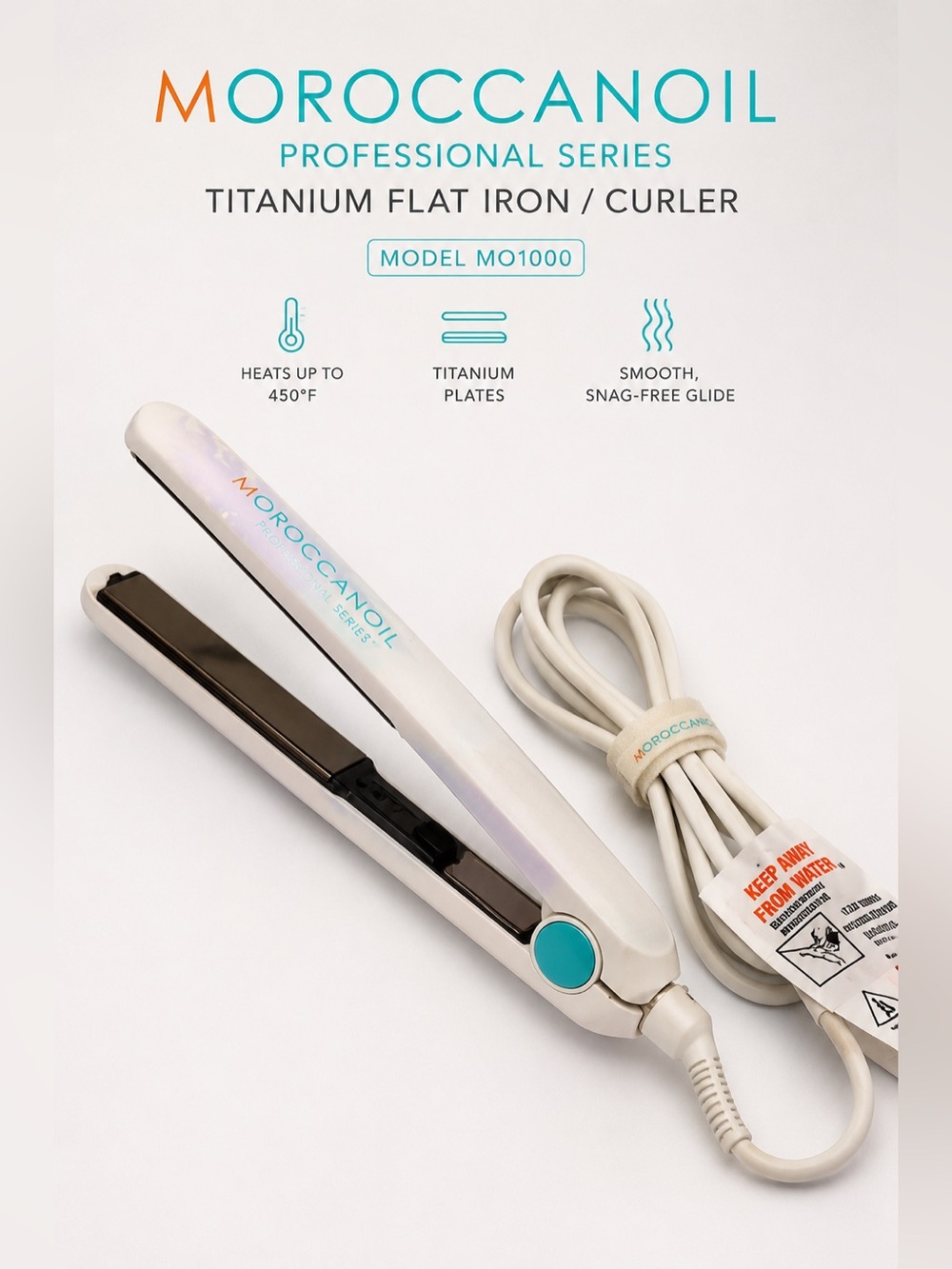 Moroccanoil Professional Titanium Flat Iron / Curler – MO1000